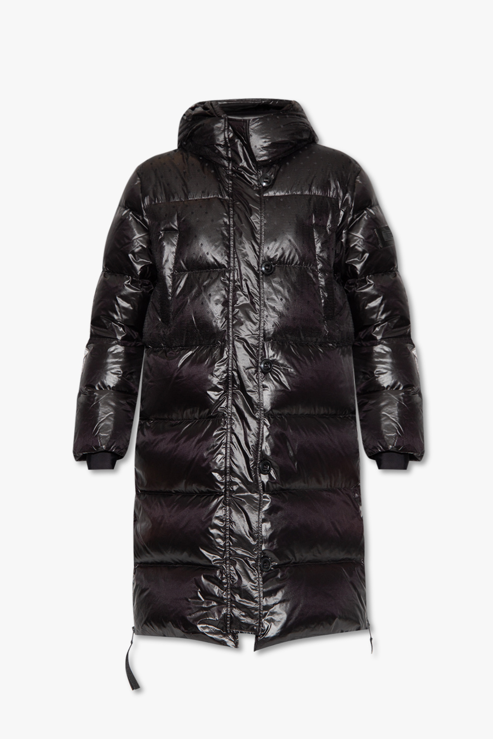 Black Hooded down jacket Red Valentino SchaferandweinerShops Canada valentino garavani classic slip on loafer